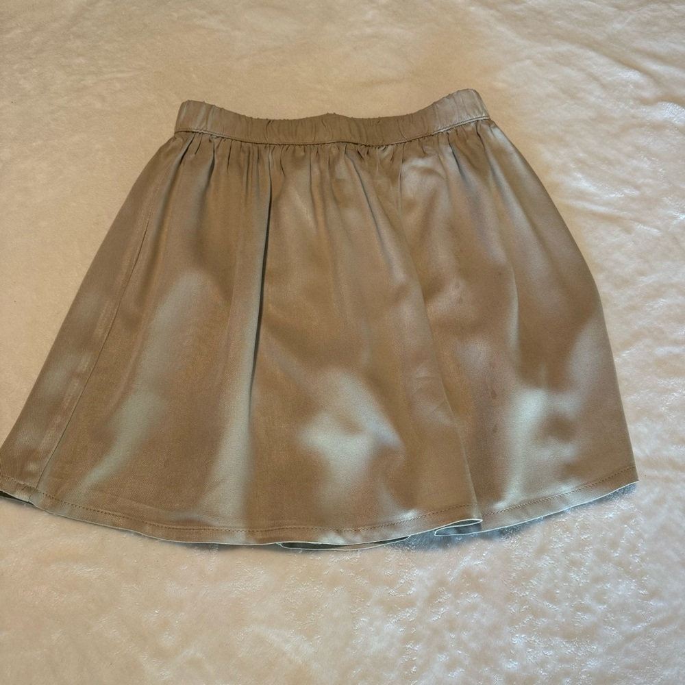 NWT size 8 Nautica uniform skirt skort school uniform khaki tan brown girls
